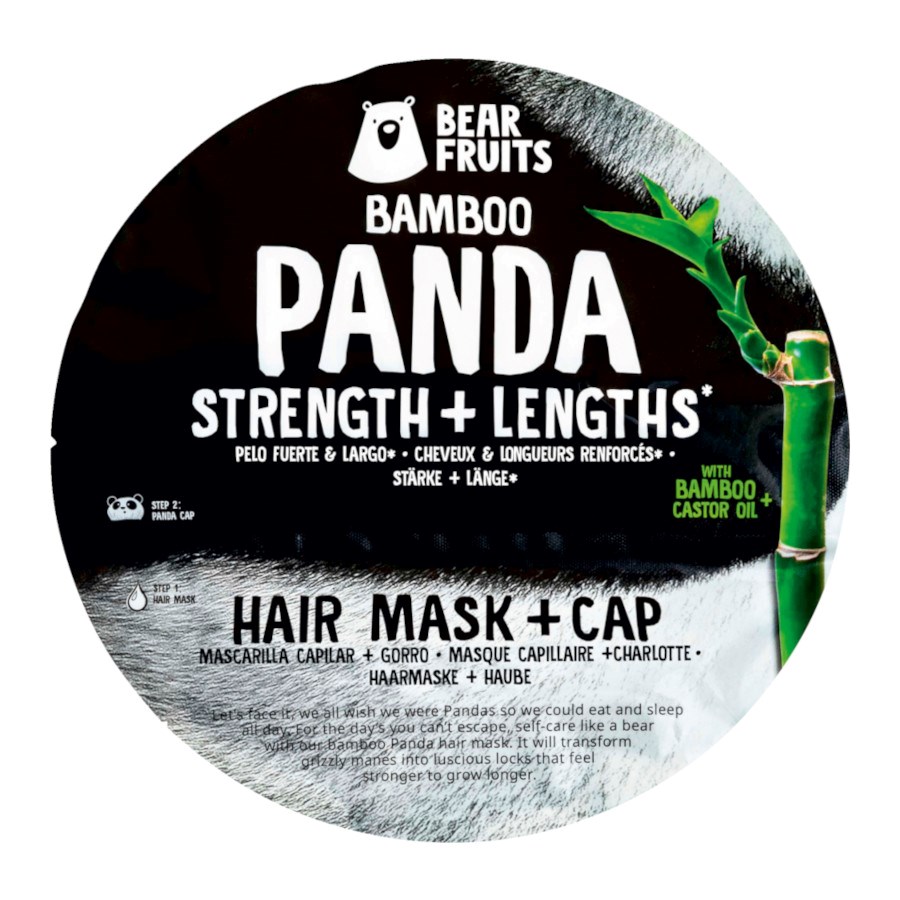 „Bamboo Panda Haarmaske + Haube“ von Bear Fruits bei dm