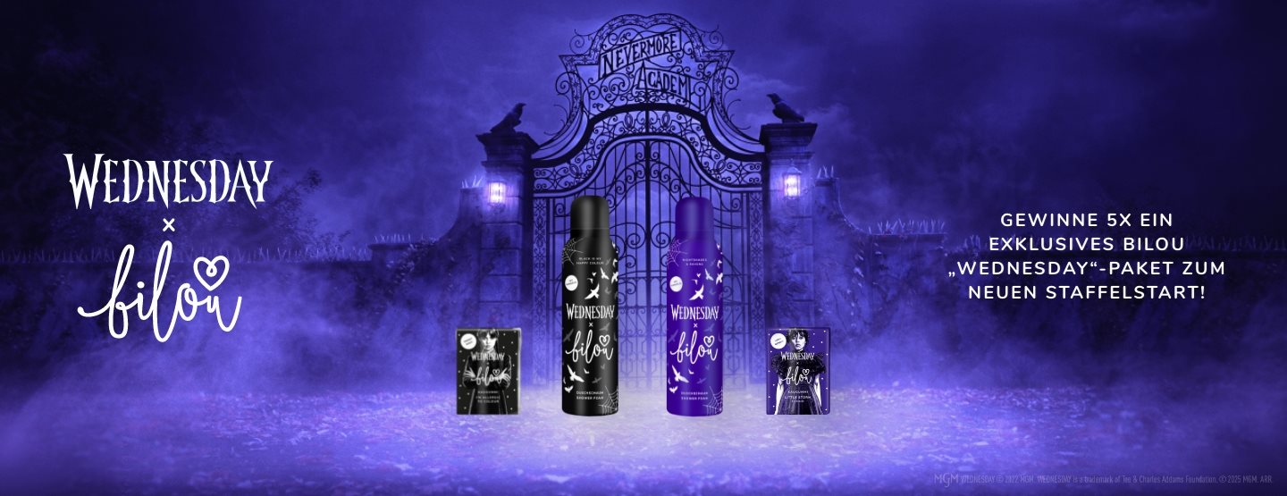 Gewinnspiel: bilou „Wednesday“-Paket