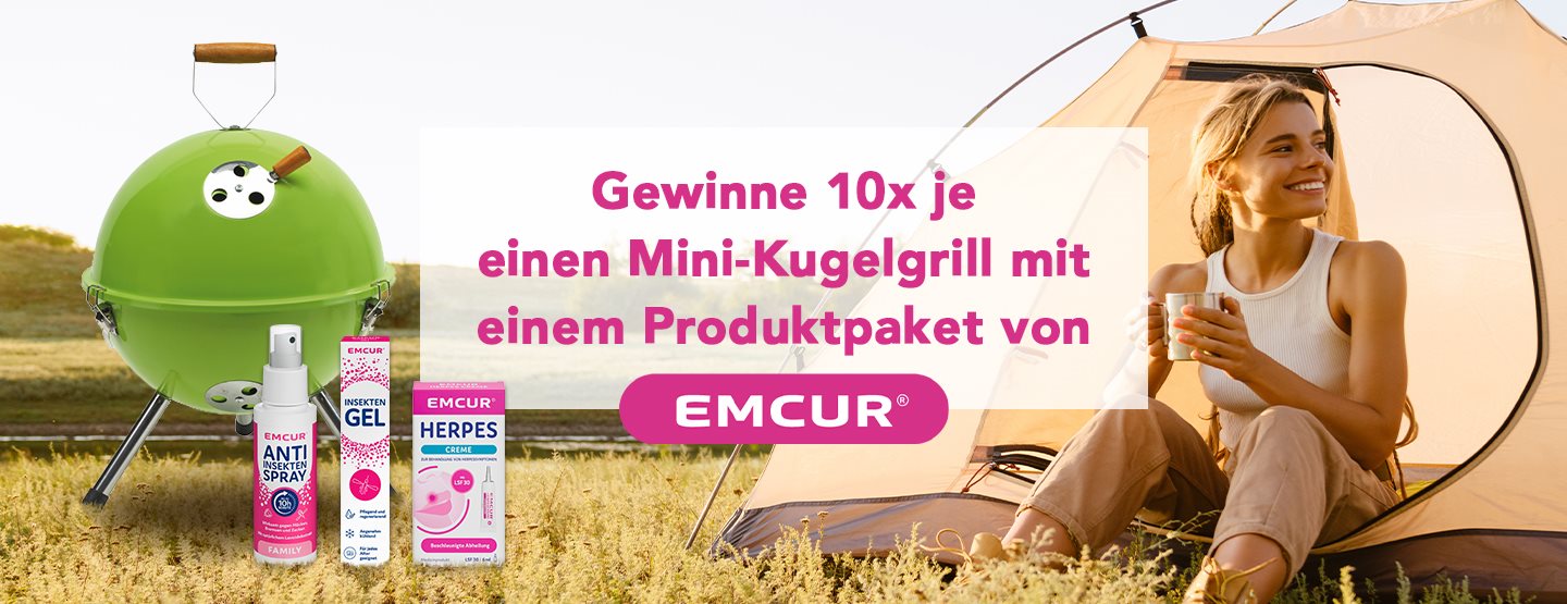 Gewinnspiel: Mini-Kugelgrill mit einem Produktpaket von Emcur®