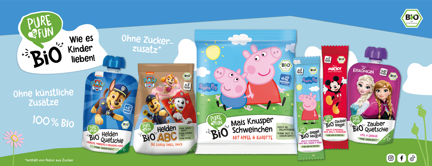 Preisausschreiben: PURE&FUN-Bio-Snackpaket