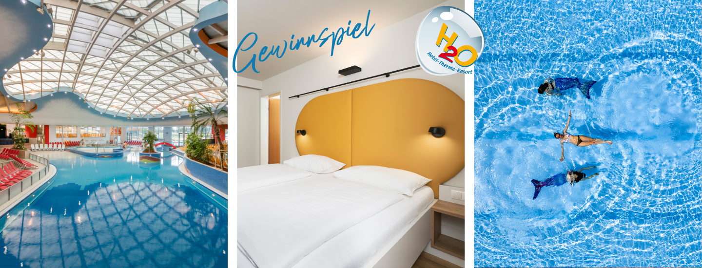 Urlaub in der H2O Kindertherme, den Sie bei ACTIVE BEAUTY gewinnen können Familienurlaub in der H2O Kindertherme gewinnen