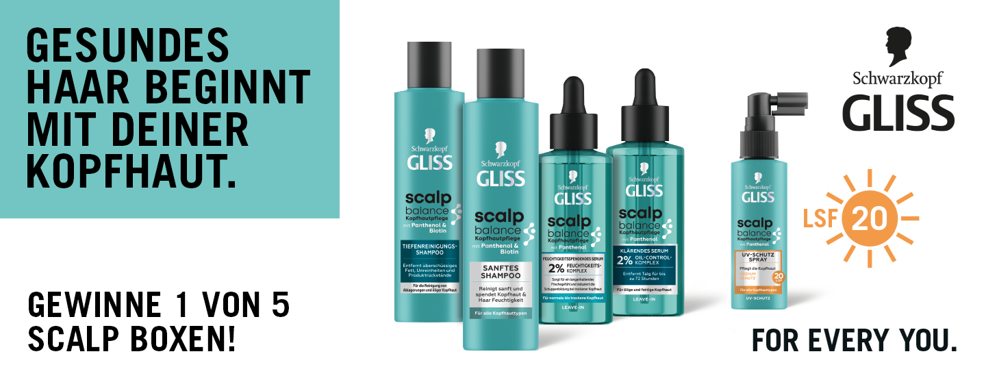 GLISS Scalp Balance Boxen gewinnen
