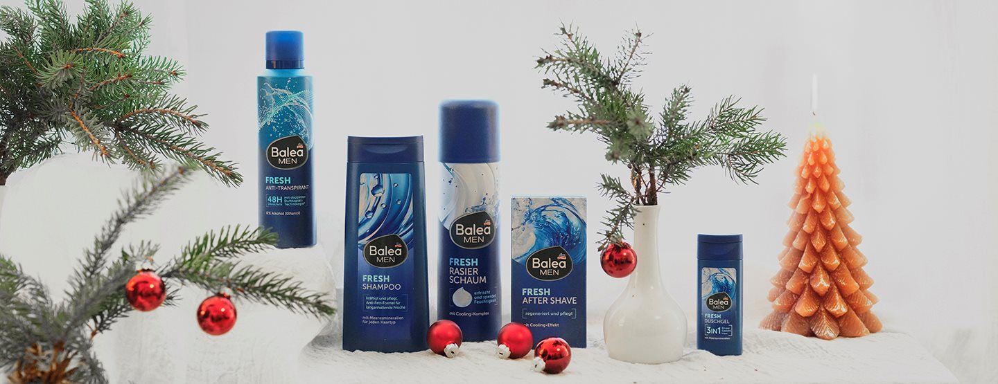 Weihnachtsgewinnspiel: Frische für Ihre Pflegeroutine mit Balea MEN gewinnen