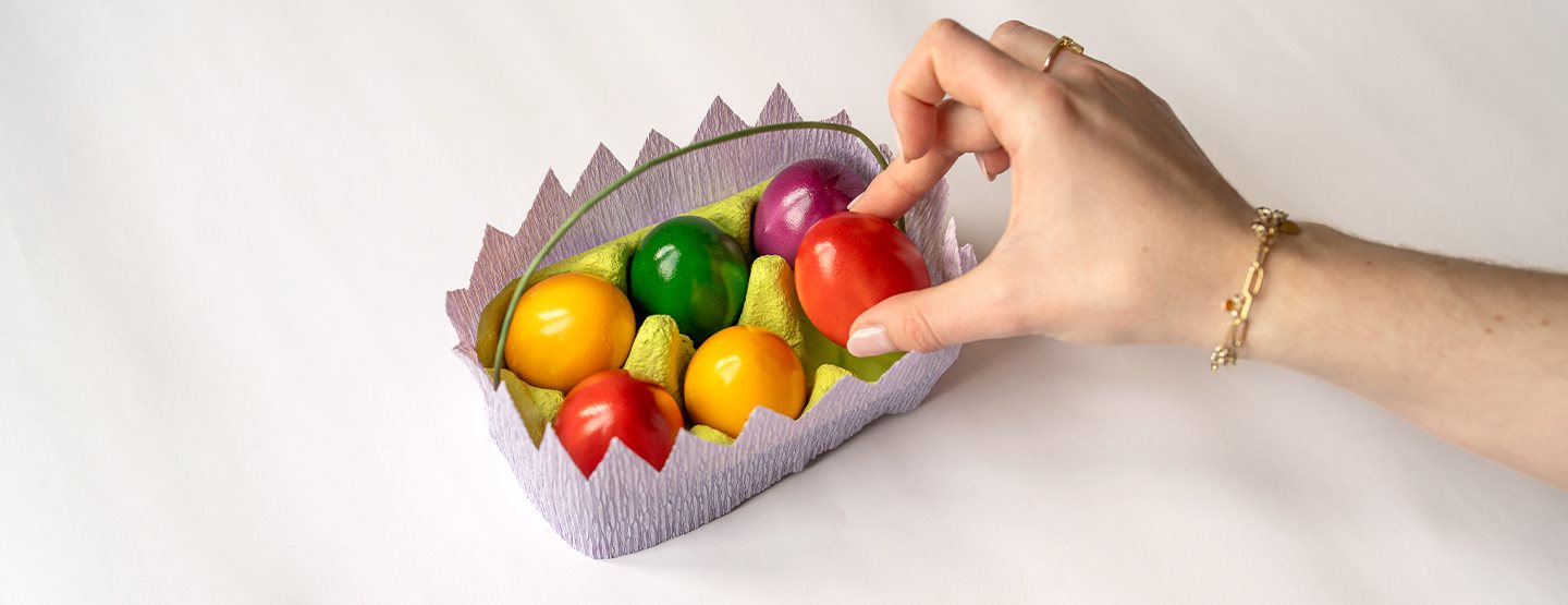 Osterkörbchen mit Kindern basteln: eine einfache Anleitung