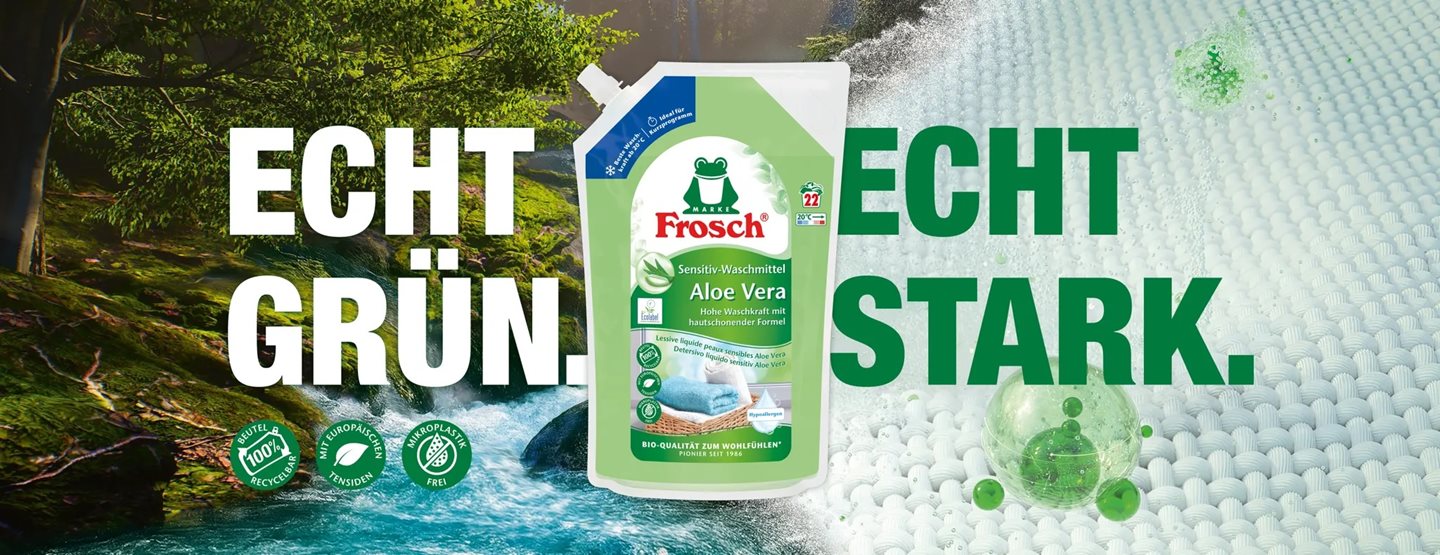 Für saubere Wäsche ein Frosch Wäschepflege-Set gewinnen