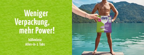 claro multi NEXT Geschirrspültabs –nachhaltig Geschirr spülen