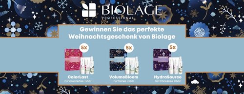 Gewinnspiel: L‘Oréal Professional X-mas-Biolage-Sets