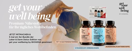 Leber & Darm Detox Bundle von get your wellbeing by BIOGENA gewinnen
