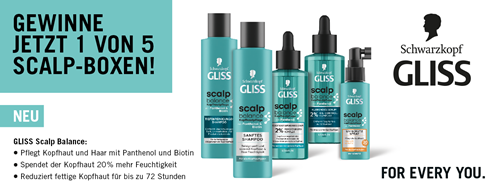 GLISS Scalp Balance Boxen gewinnen