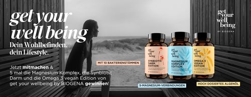 Frühlingspaket von get your wellbeing by BIOGENA gewinnen