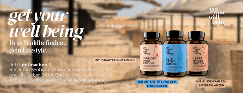 Reisebegleiter-Paket von get your wellbeing by BIOGENA gewinnen