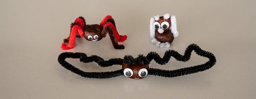 Herbstliche Pfeifenputzer-Tierchen: DIY-Anleitung zum Nachbasteln