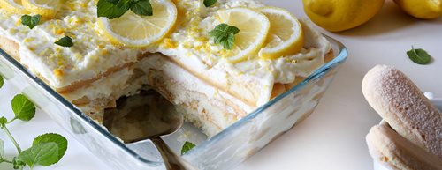 Zitronentiramisu: Der Klassiker in fruchtig.