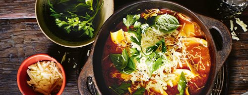 Schnelle One Pot Pasta für die ganze Familie: Lasagne aus dem Suppentopf