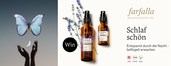 farfalla AromaCare-Linie Schlaf schön gewinnen