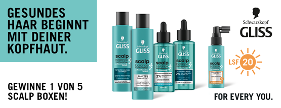 GLISS Scalp Balance Boxen gewinnen