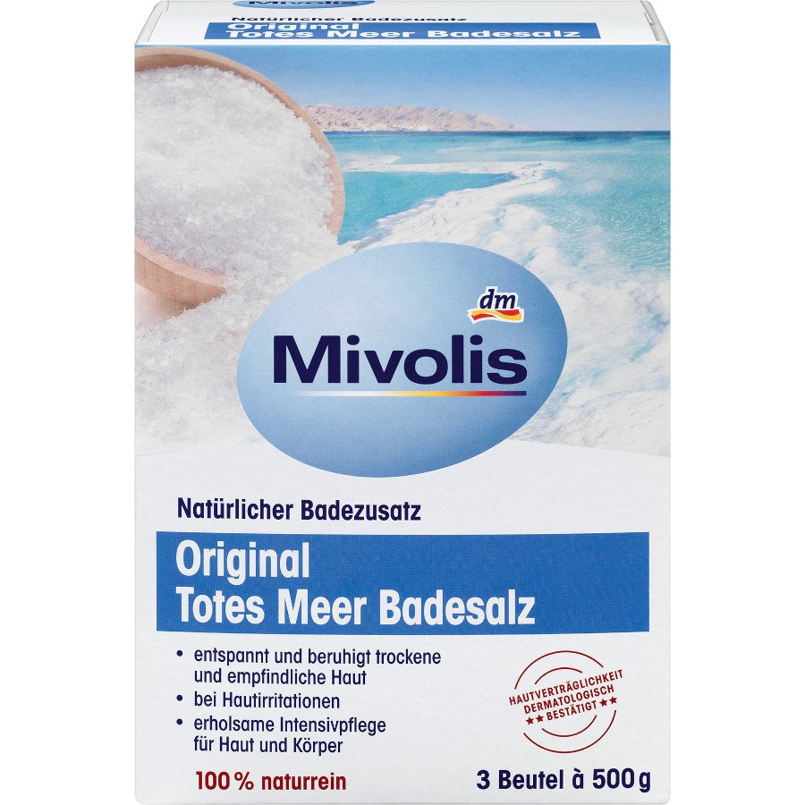 „Original Totes Meer Badesalz“ von Mivolis bei dm