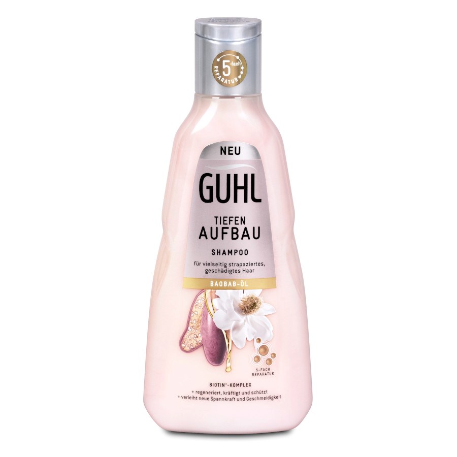 Tiefenaufbau Reparatur Shampoo von Guhl.