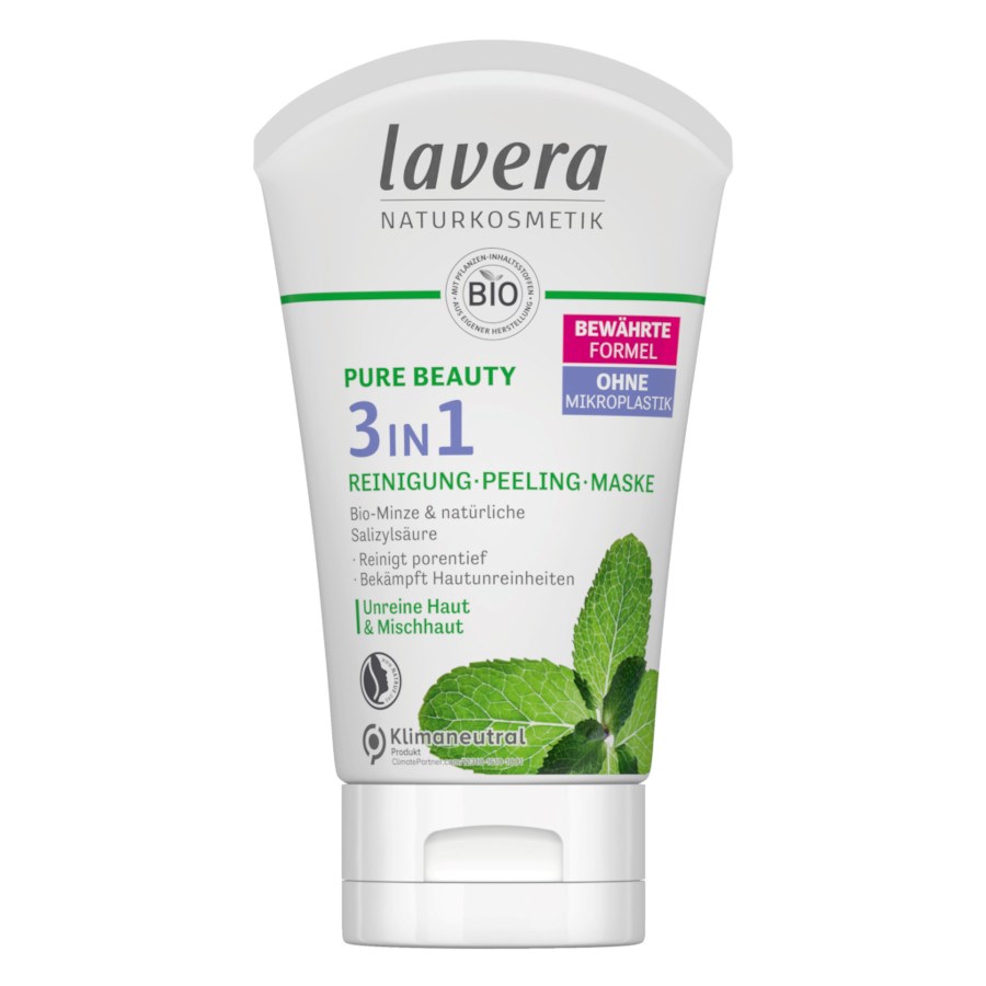 „Pure Beauty 3in1 Reinigung - Peeling - Maske“ von Lavera bei dm