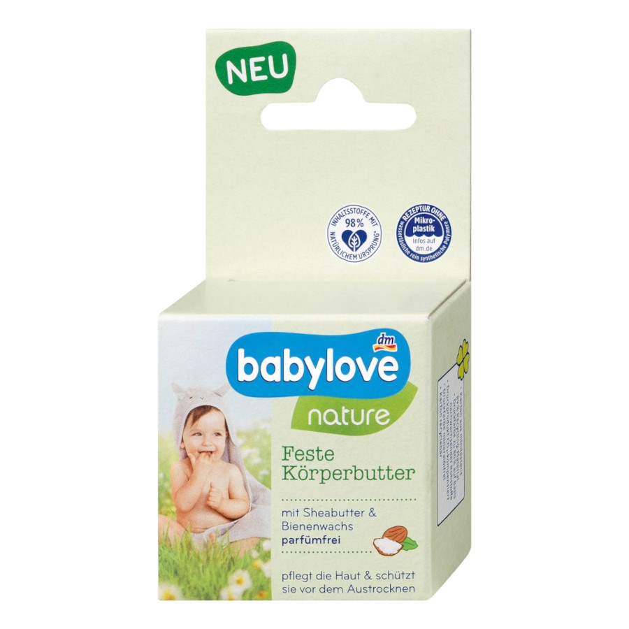 Feste Körperbutter von Babylove Nature bei dm