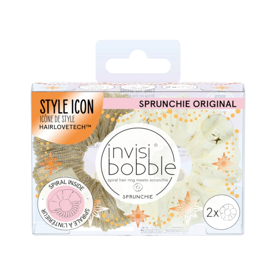 Scrunchie Beige Glitzer von Invisibobble