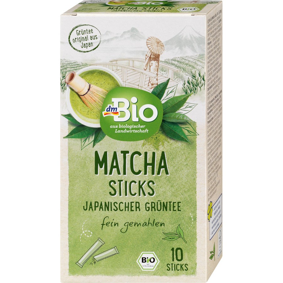 „Matcha Sticks Japanischer Grüntee” von dmBio bei dm