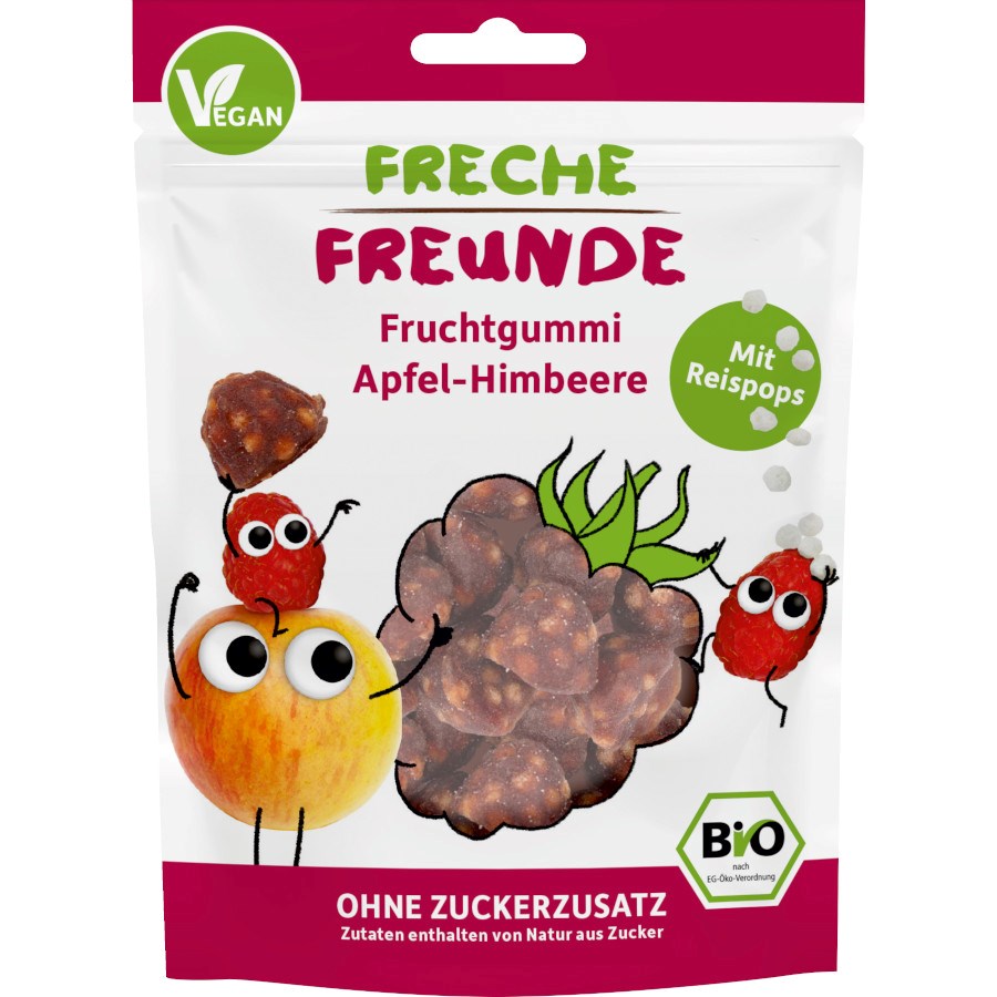 „Fruchtgummi Apfel-Himbeere mit Reispops“ von Freche Freunde bei dm