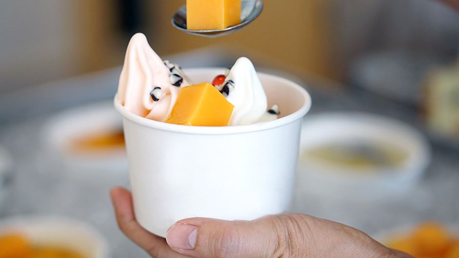 Frozen Joghurt lässt sich ganz einfach selber machen.