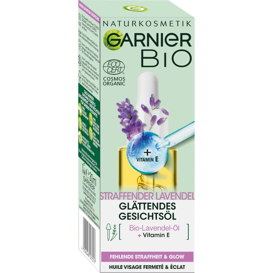 „Straffendes Gesichtsöl mit Bio-Lavendel“ von Garnier bei dm