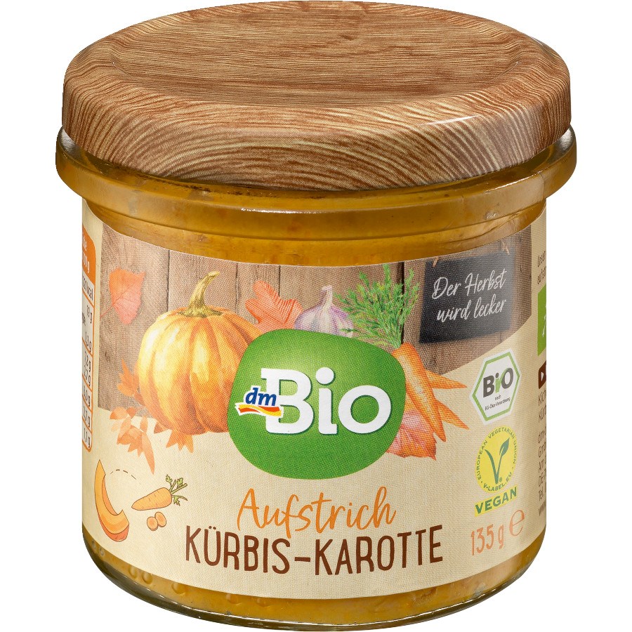 „Aufstrich Kürbis-Karotte“ von dmBio bei dm