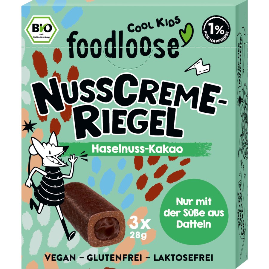 Perfekt für Schokoliebhaber „Schoko Bäähm Nusscreme-Riegel Haselnuss-Kakao“ von foodloose bei dm