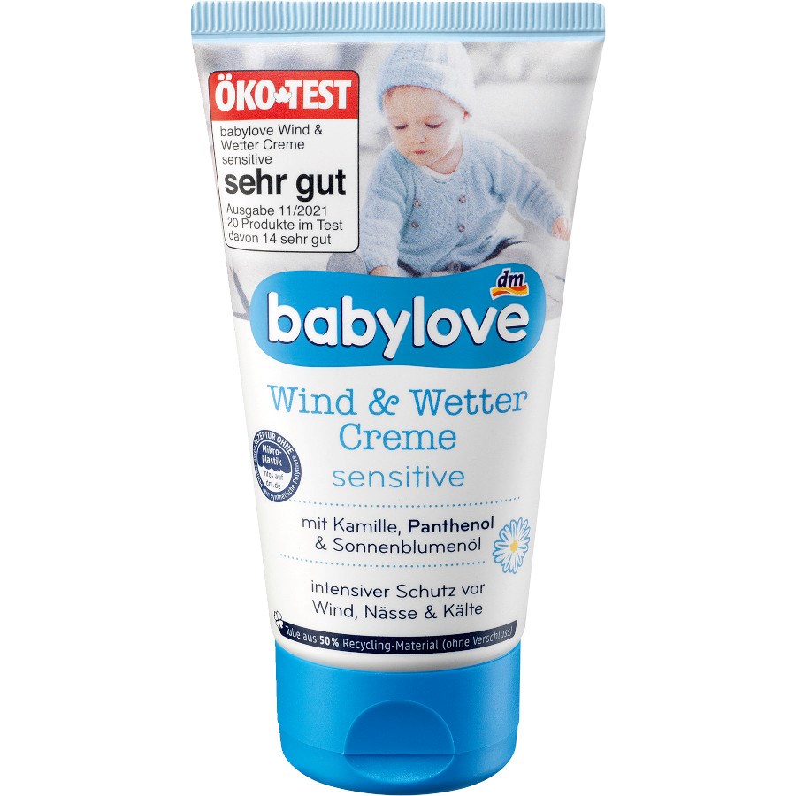 „Wind und Wetter Creme sensitive“ von babylove bei dm