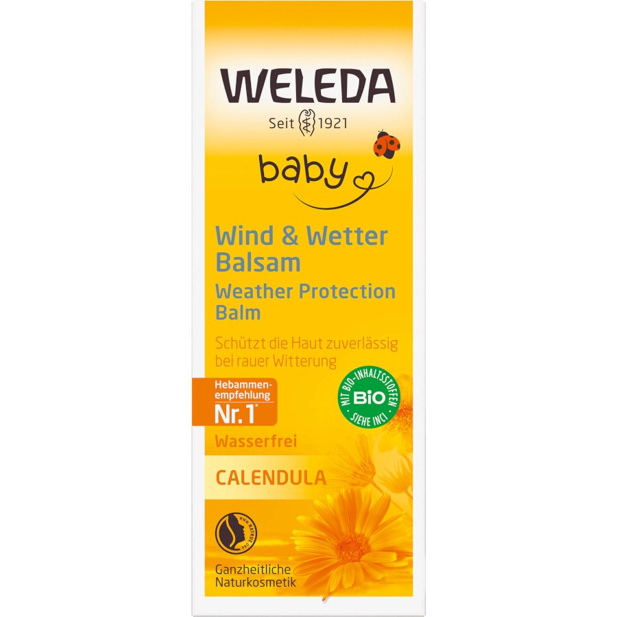 „baby Wind- und Wetterbalsam Calendula“ von WELEDA bei dm