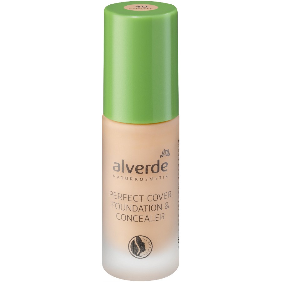 „Foundation & Concealer Perfect Cover 40 Caramel” von alverde NATURKOSMETIK bei dm