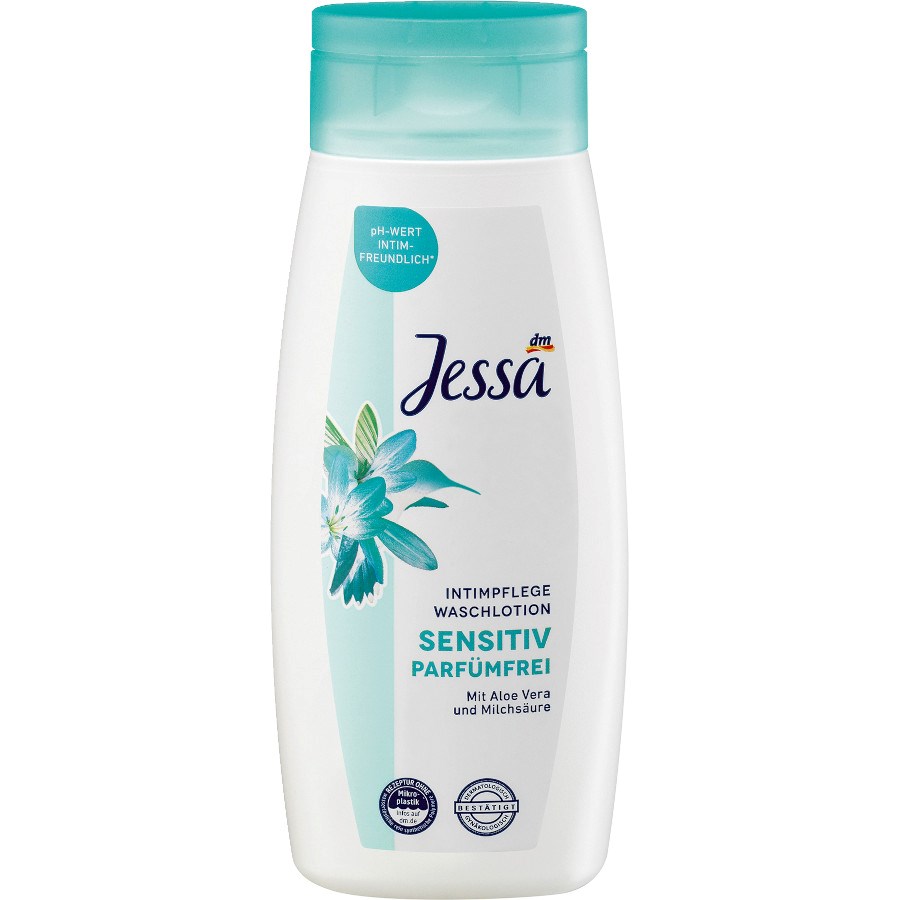 „Intimpflege Waschlotion Sensitiv parfumfrei“ von Jessa bei dm