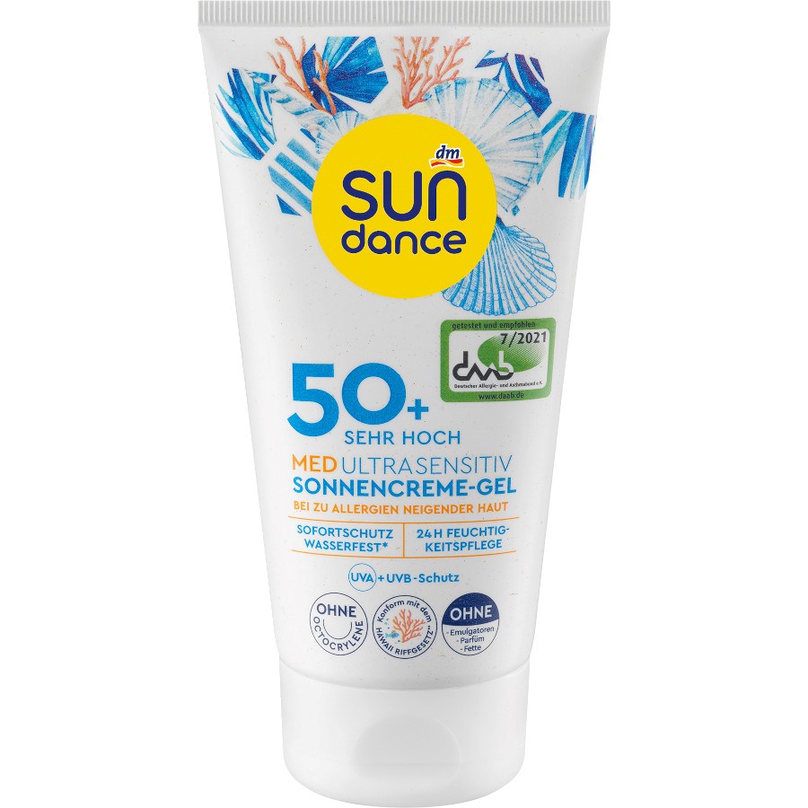 „MED Ultra Sensitiv Sonnencreme-Gel LSF 50+“ von SUNDANCE bei dm