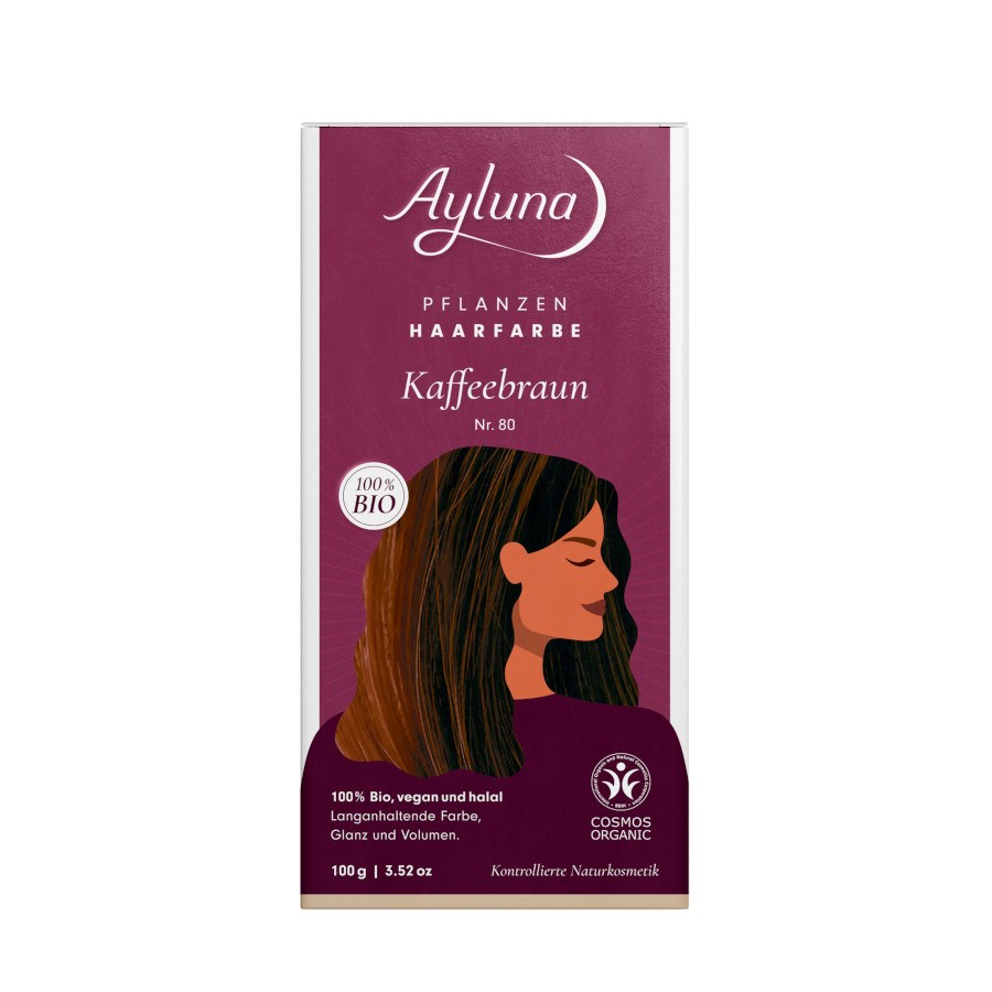 „Pflanzen Haarfarbe Nr. 80 Kaffeebraun“ von Ayluna bei dm