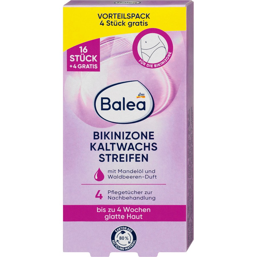 „Kaltwachsstreifen Bikinizone“ von Balea bei dm