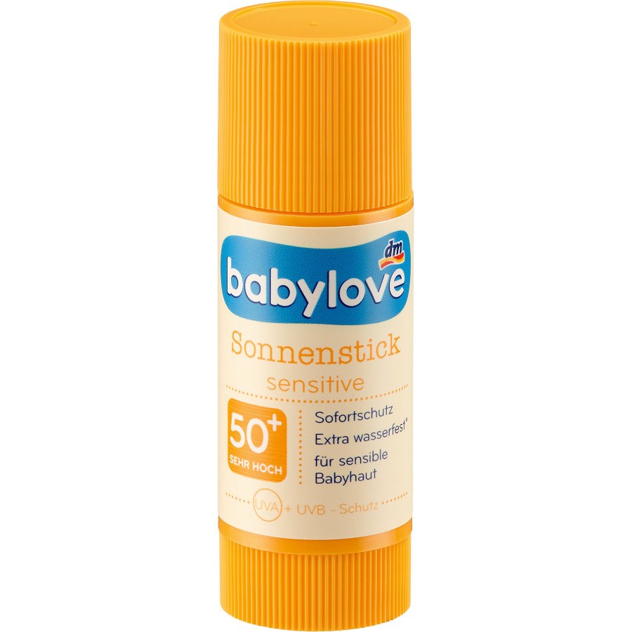 „Sonnenstick sensitive LSF 50+“ von babylove bei dm