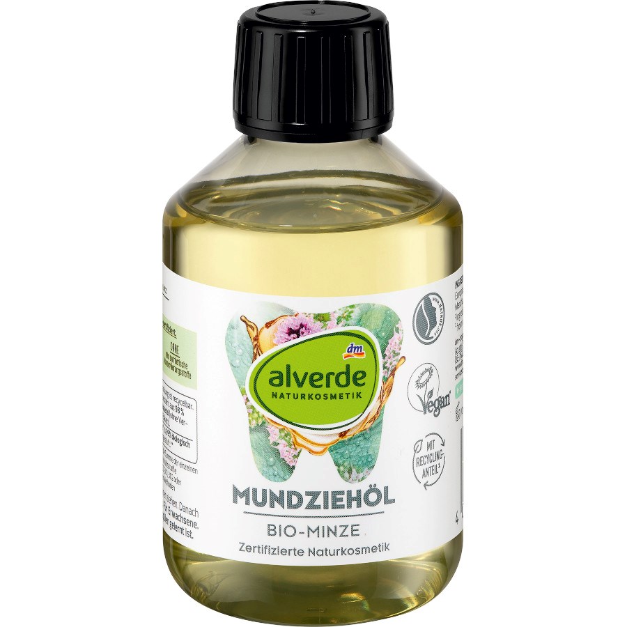 „Mundziehöl mit Bio-Minze“ von ALVERDE Naturkosmetik bei dm