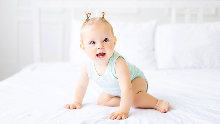 Ein Baby, von dem man die Babysprache verstehen will