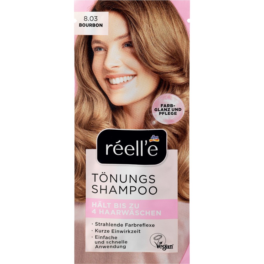 „Tönungsshampoo Bourbon 8.03“ von réell‘e bei dm