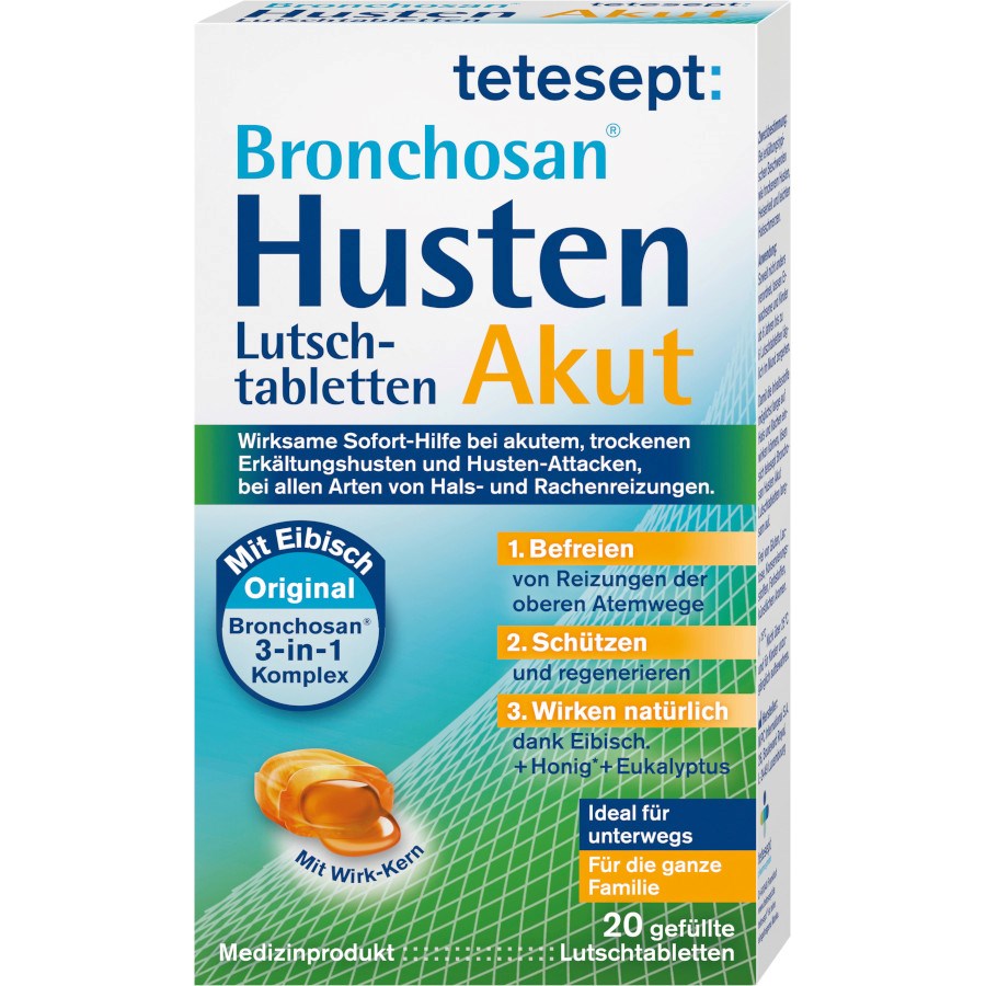 „Bronchosan Husten Akut Lutschtabletten“ von tetesept bei dm