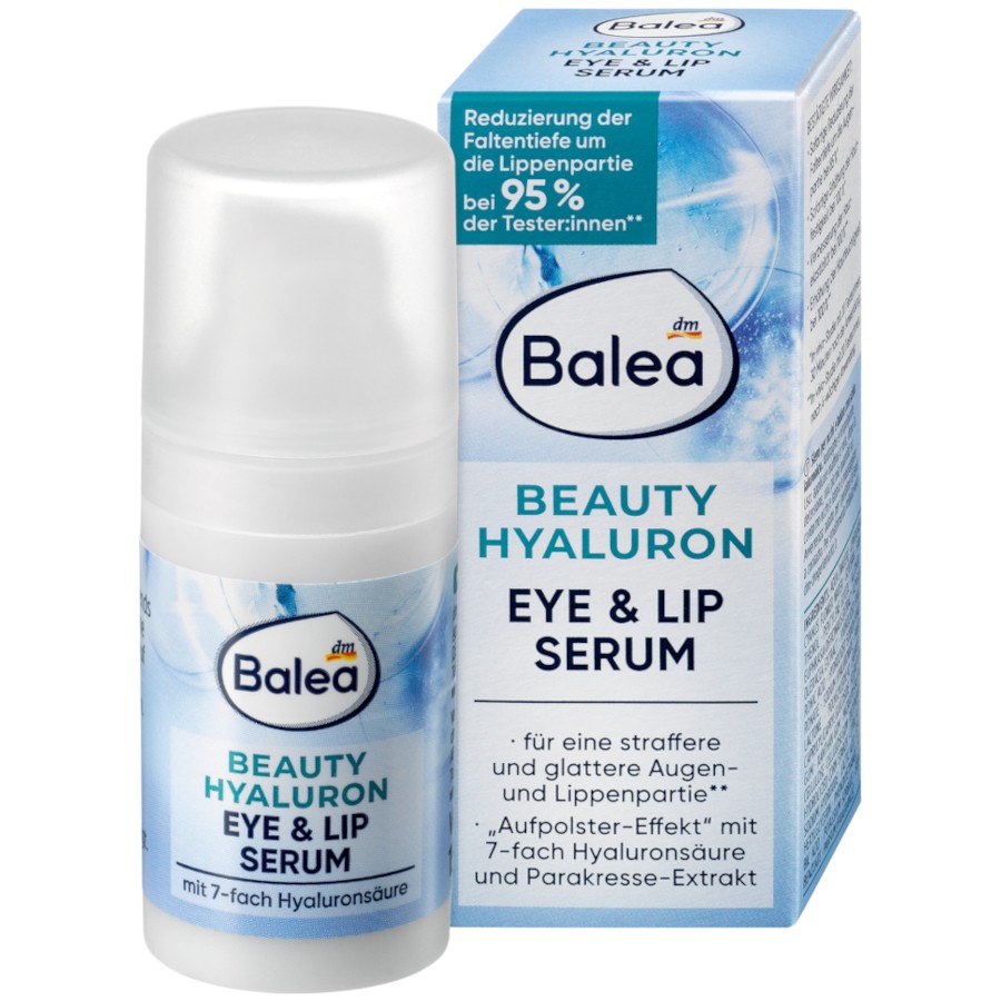 „Beauty Hyaluron Eye & Lip Serum“ von balea