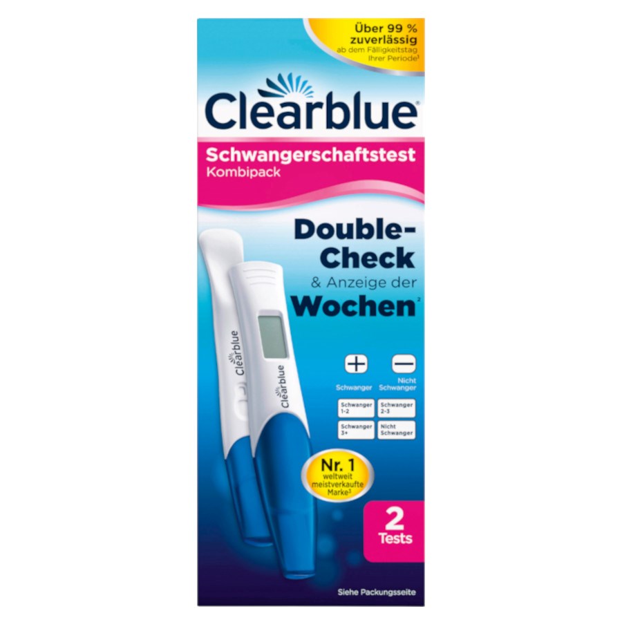 Schwangerschaftstest Double-Check von Clearblue