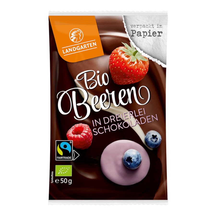 „Schokolade Dreierlei Bio Beeren“ von Landgarten