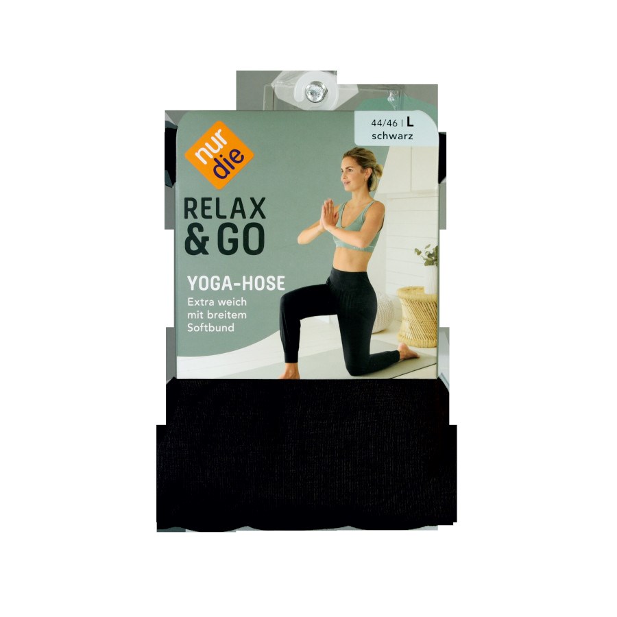 „Relax & Go Yoga Hose, schwarz“ von nur die