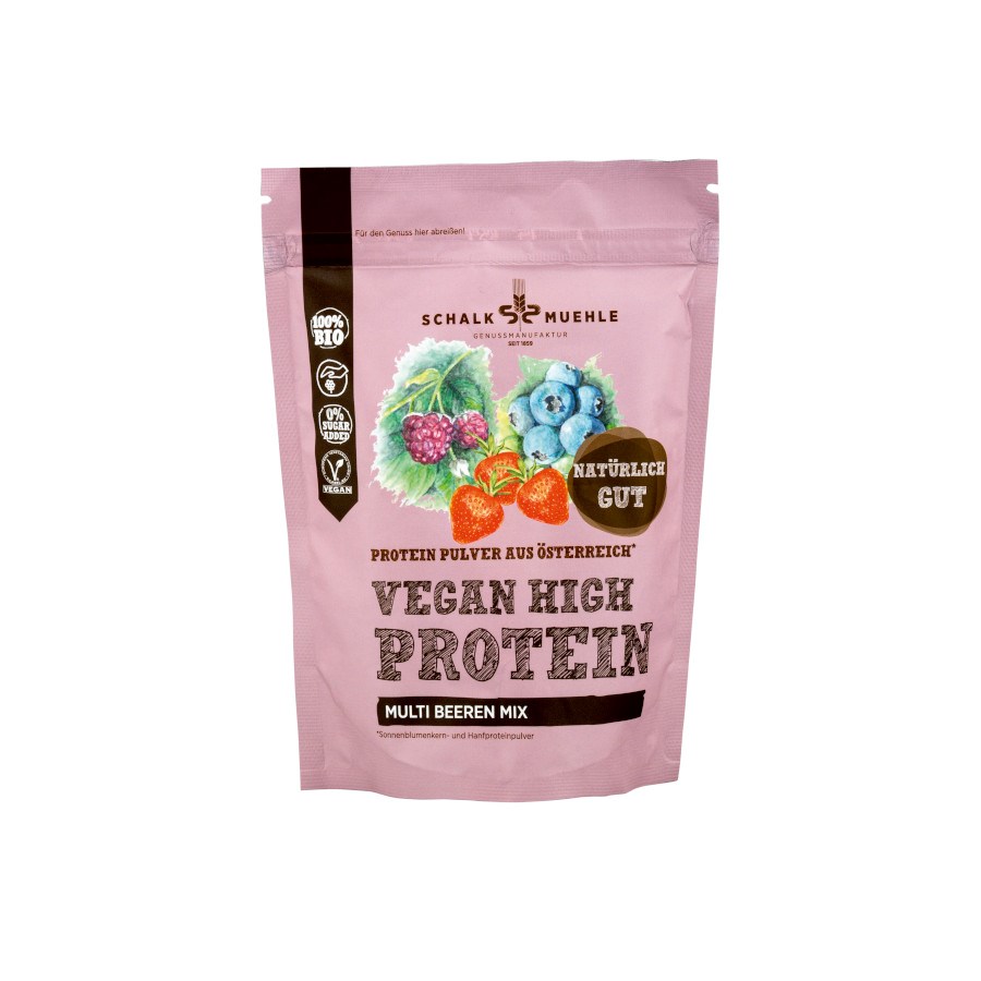 „Proteinpulver Vegan High Protein Multi Beeren Mix“ von SCHALK MUEHLE
