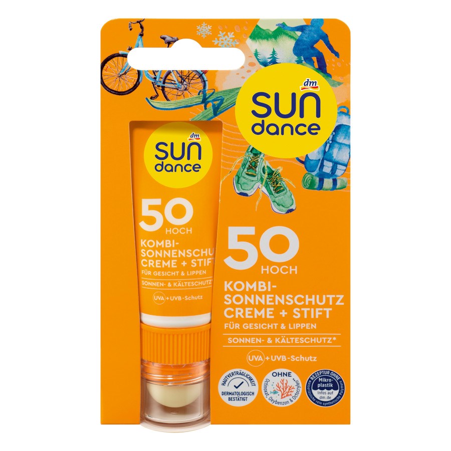 „Sonnencreme Gesicht Kombi + Stift LSF 50“ von SUNDANCE