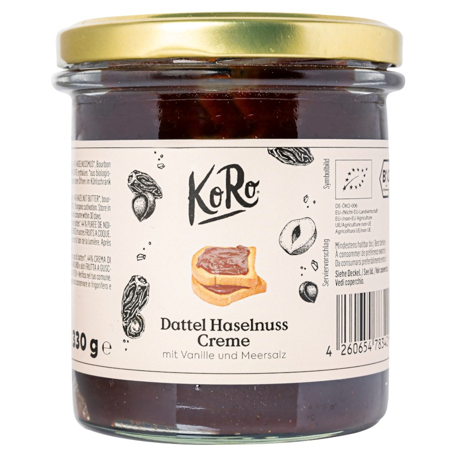 Schokoaufstrich Dattel Haselnuss Creme von KoRo